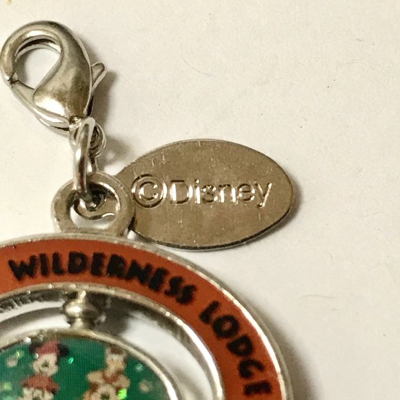 Disney Wilderness Lodge Resort Hotel Charm Zipper Pull Vintage Mickey Humphrey - Picture 4 of 11
